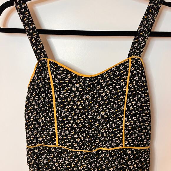 Madewell Playground Floral Posies Button Front Wide Leg Jumpsuit Size 00 - Picture 7 of 13